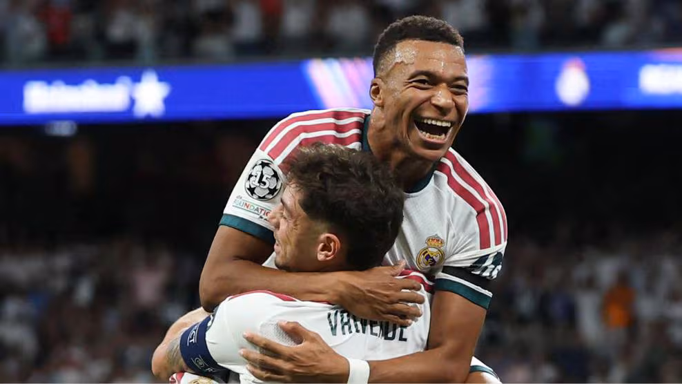 Mbappé alcanza el Top 5 histórico de goleadores de la Champions League